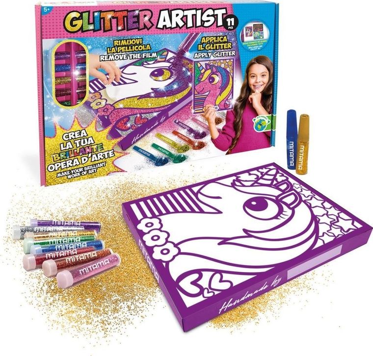 Mitama, Glitter Artist, zestaw kreatywny do malowania brokatem, 1 szt.