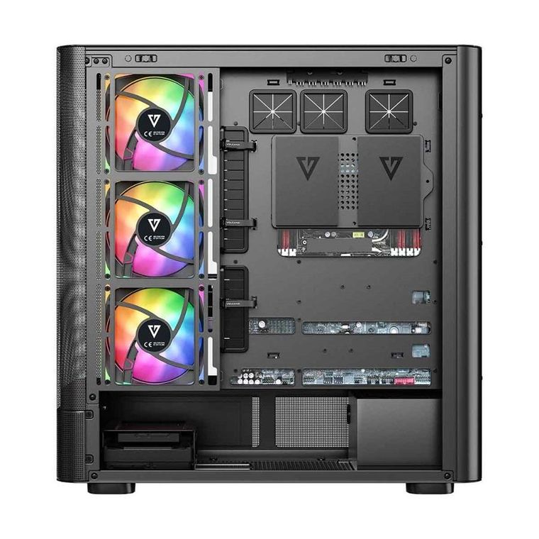 Modecom, Volcano, obudowa komputerowa, AQ400 ARGB MIDI, czarna