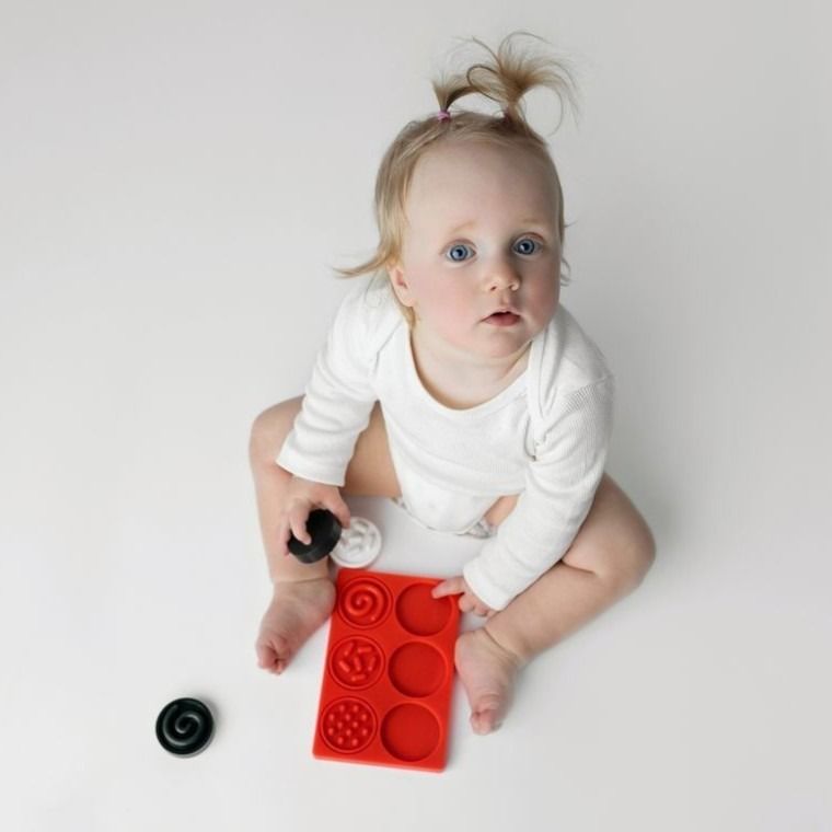 Mom's Care, Kontrastowe kółeczka, puzzle sensoryczne