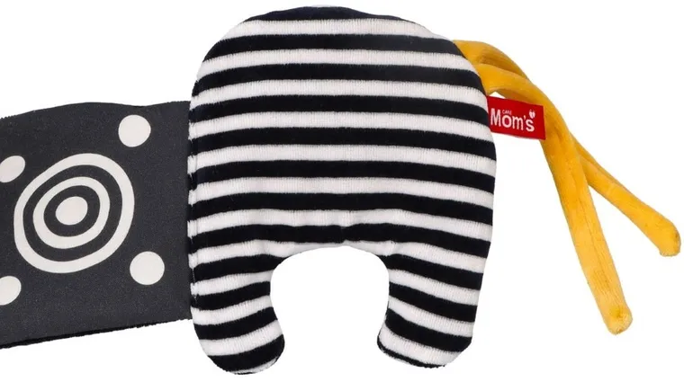 Mom's Care, krówka, książeczka do łóżeczka, zabawka sensoryczna