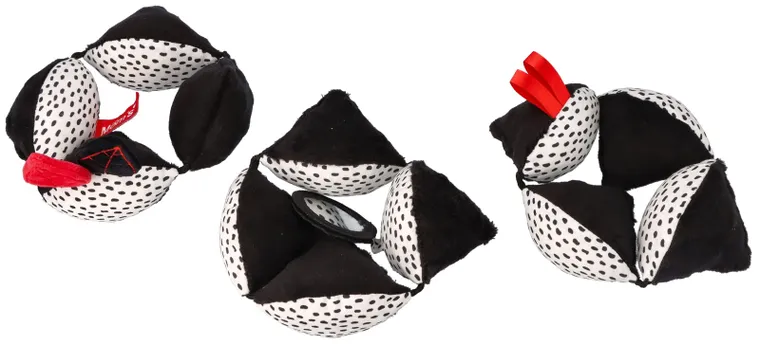 Mom's Care, piłka Takane, kontrastowa zabawka sensoryczna z lusterkiem