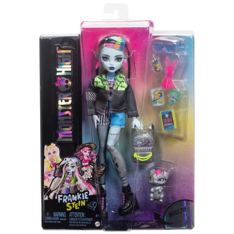 Monster High, Frankie Stein, lalka podstawowa z akcesoriami