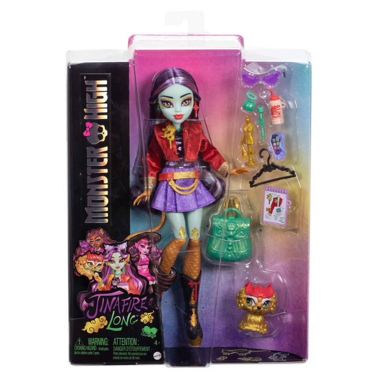 Monster High, Jinafire Long, lalka podstawowa z akcesoriami