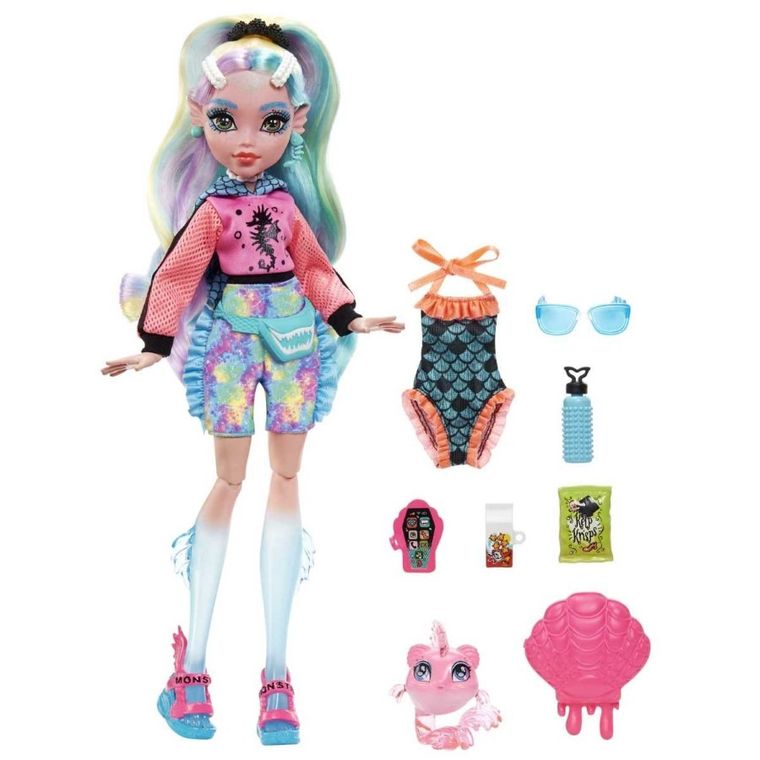 Monster High, Lagoona Blue, lalka podstawowa z akcesoriami