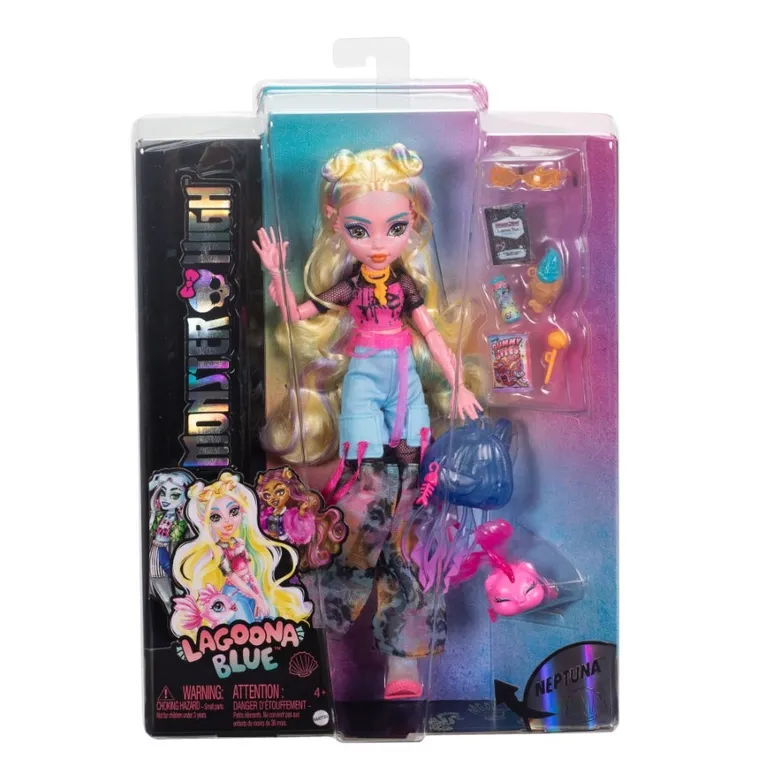 Monster High, Lagoona Blue, lalka podstawowa z akcesoriami
