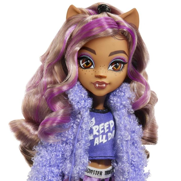 Monster High, Piżama Party, lalka Clawdeen z akcesoriami