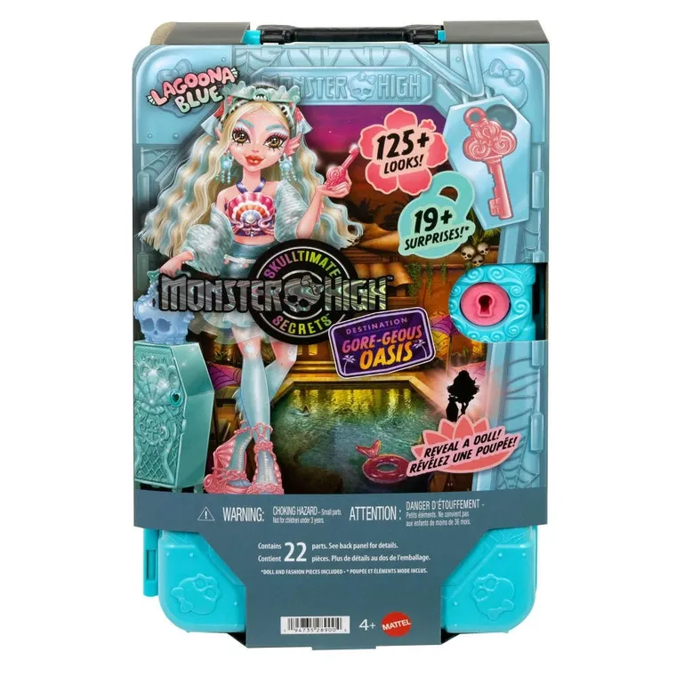 Monster High, Straszysekrety Seria 7, Lagoona Blue, lalka i akcesoria