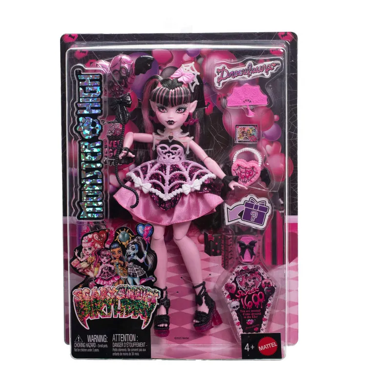 Monster High, Straszysłodkie urodziny, Draculaura, lalka
