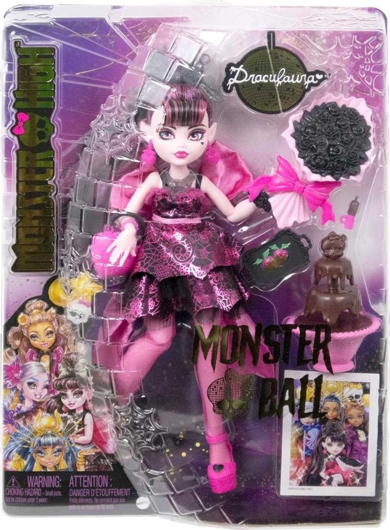 Monster High, Upiorny bal, Draculaura, lalka z akcesoriami