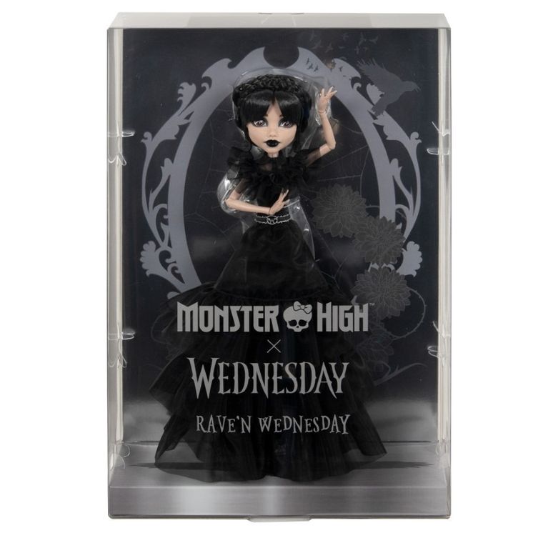 Monster High x Wednesday, Rave'N Balowa sukienka, lalka kolekcjonerska