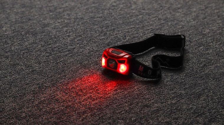 Montis, latarka bateryjna czołowa, LED, sensor, WAVE, MT002