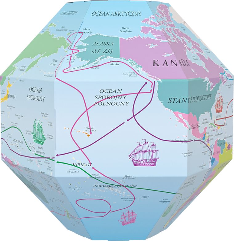 Monumi, Odkrywca, globus 3D do składania, średnica 35 cm
