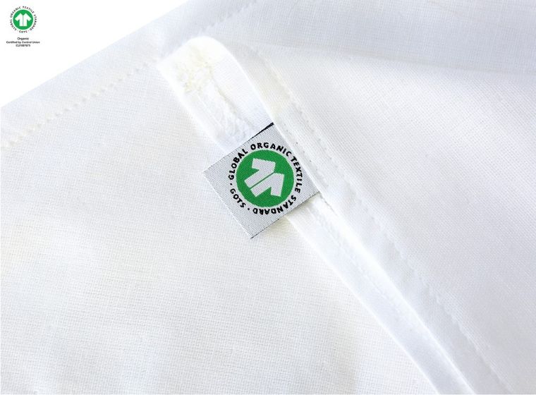 Motherhood, ECO, chusteczka muślinowa na główkę, biała, 60-30 cm