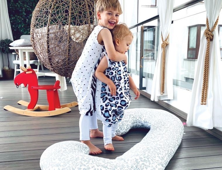 Motherhood, Kwadraty Różowe, śpiworek z nogawkami, ocieplany, TOG 2, 18-30 m