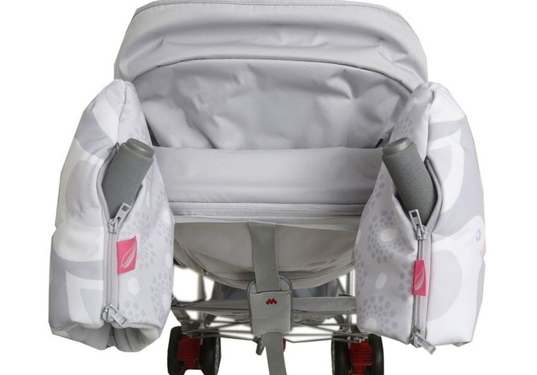 Motherhood, wodoodporne mufki do wózka, 2 szt, ptaszki szare