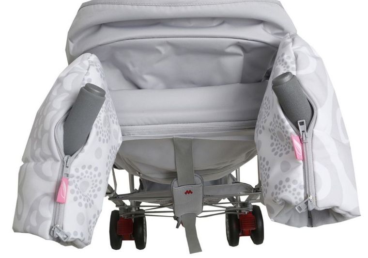 Motherhood, wodoodporne mufki do wózka, 2 szt, rybki szare