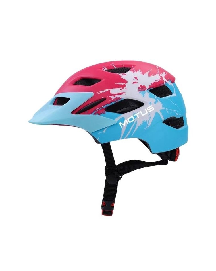 Motus, CB46-90A, kask rowerowy, rozmiar S/M, czerwono-niebieski, MOTHAM4KB