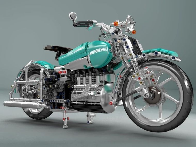 Mould King, American Cruiser Motorcycle, klocki, 1971 elementów