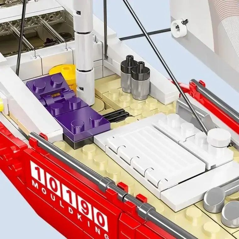 Mould King, Modern Sailboat, żeglówka, klocki, 767 elementów