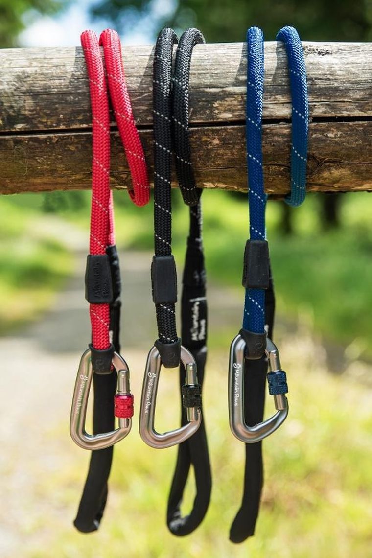 Mountain Paws, smycz linowa dla psa, czerwona, 120 cm