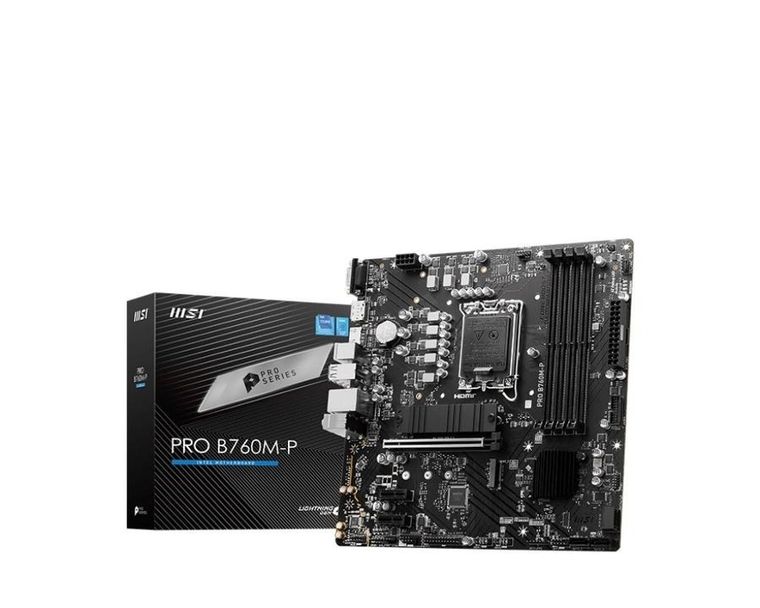 MSI, płyta główna, PRO B760M-P s1700 4DDR5 DP/HDMI 2M.2 mATX