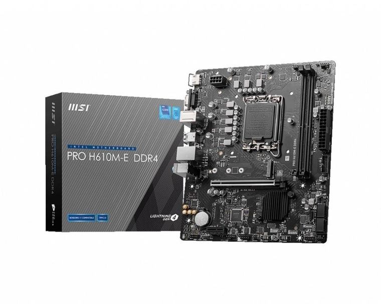 MSI, płyta główna, PRO H610M-E s1700 DDR4 HDMI M.2 mATX