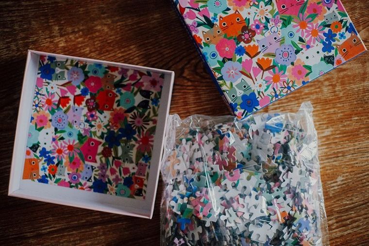 Mudpuppy, Kwitnące kotki, puzzle, 500 elementów