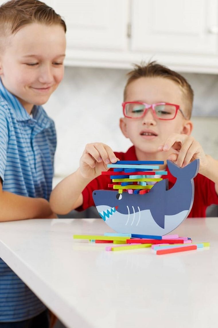 Mudpuppy, Rekin, drewniana gra balansowa