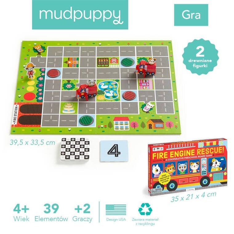 Mudpuppy, Straż pożarna na ratunek! gra planszowa
