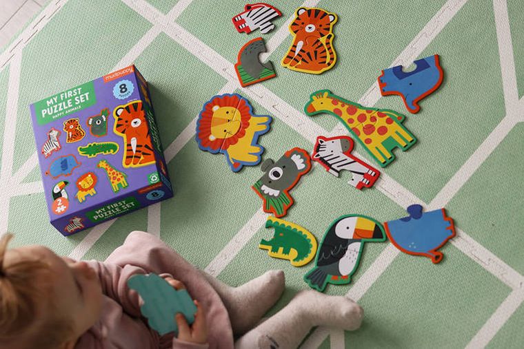 Mudpuppy, Szczęśliwe zwierzątka, Pierwsze puzzle, 8 elementów