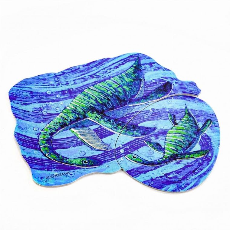 Muduko, Dinozaury i ich dzieci, puzzle dwuelementowe