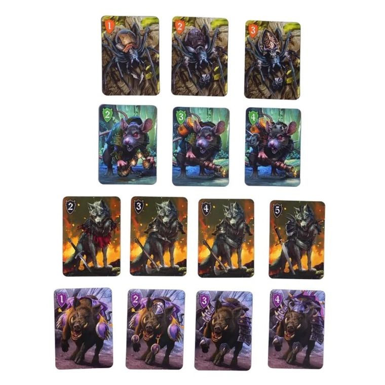 Muduko, Prapuszcza: Ostatnie starcie, karciana gra strategiczna