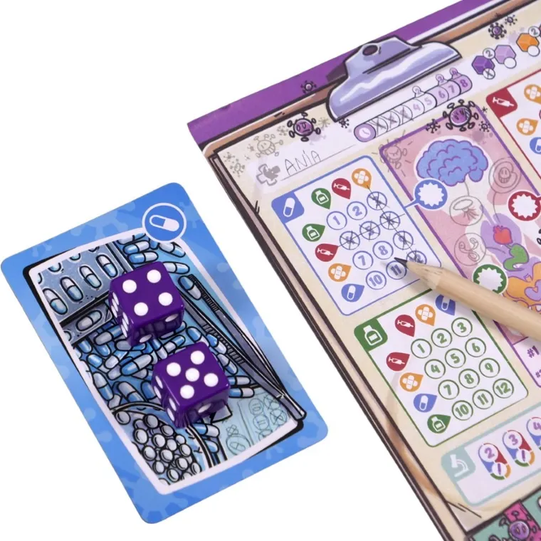 Muduko, Wirus! Roll & Write, gra kościana