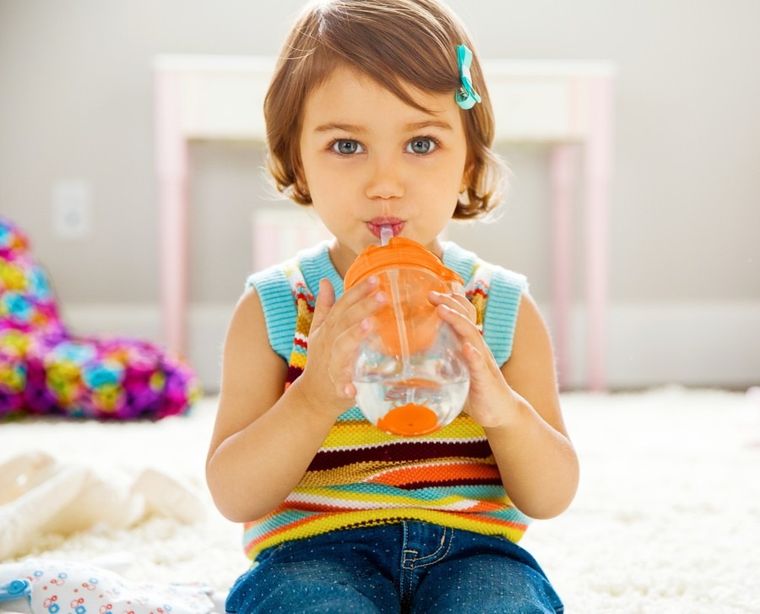 Munchkin, kubek niekapek ze słomką, pomarańczowy, 207 ml