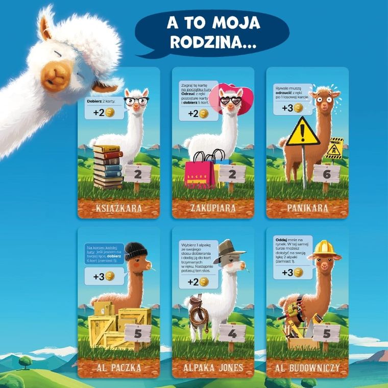 Nasza Księgarnia, Alpaki, gra familijna