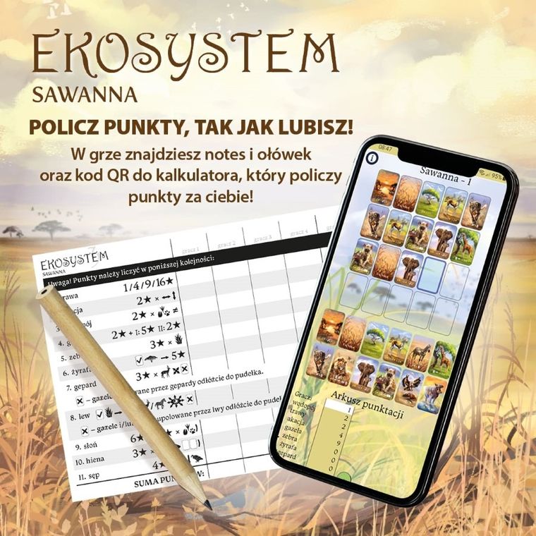 Nasza Księgarnia, Ekosystem 3, Sawanna, gra familijna