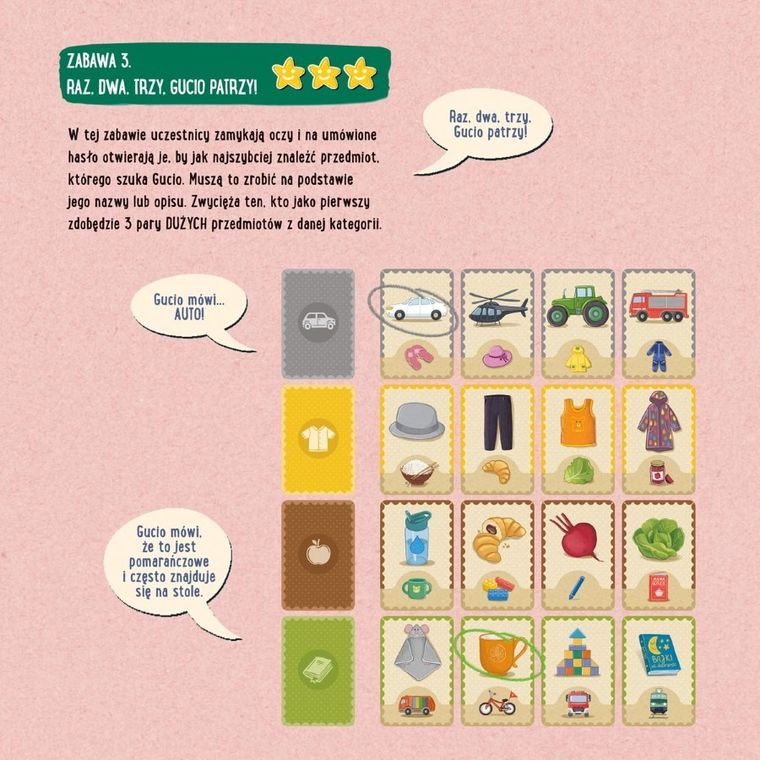 Nasza Księgarnia, Feluś i Gucio grają w pary, gra edukacyjna