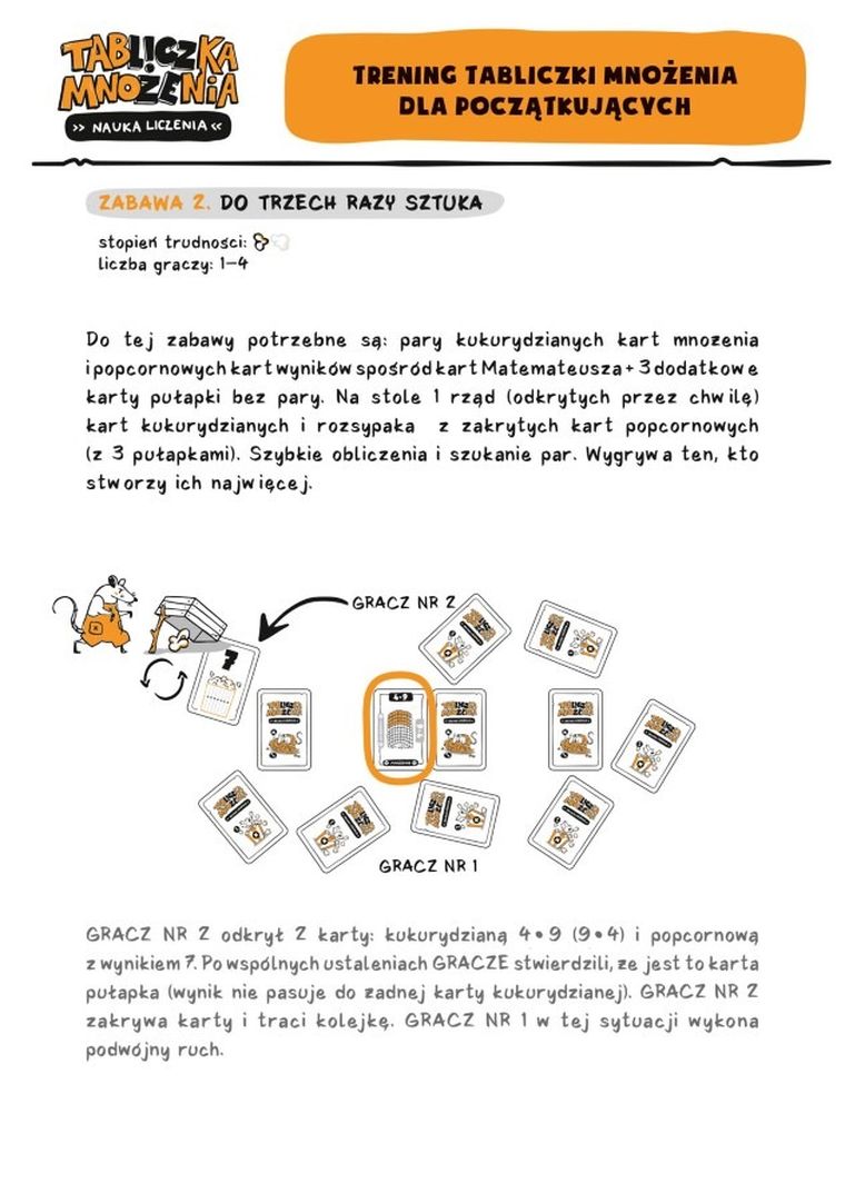 Nasza Księgarnia, Tabliczka mnożenia, Nauka liczenia, gra edukacyjna