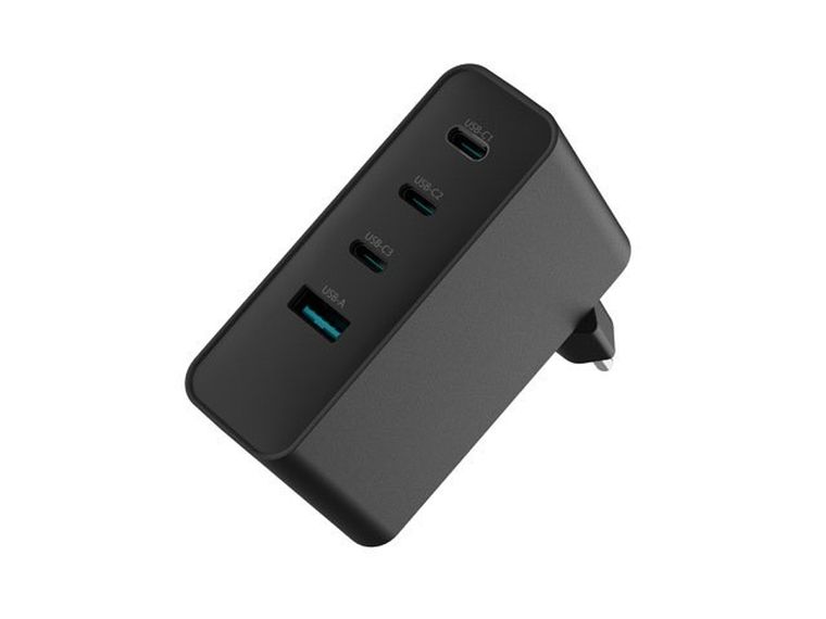 Natec, ładowarka sieciowa, RIBERA GAN 3X USB-C 1X USB-A, 100W, czarna