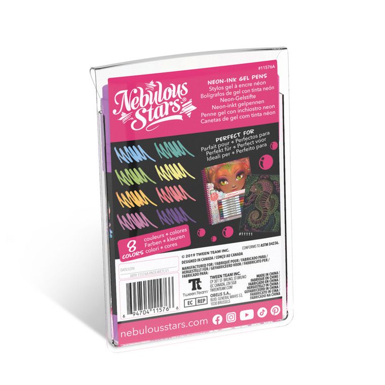 Nebulous Stars, Coralia, długopisy żelowe neonowe, 8 kolorów