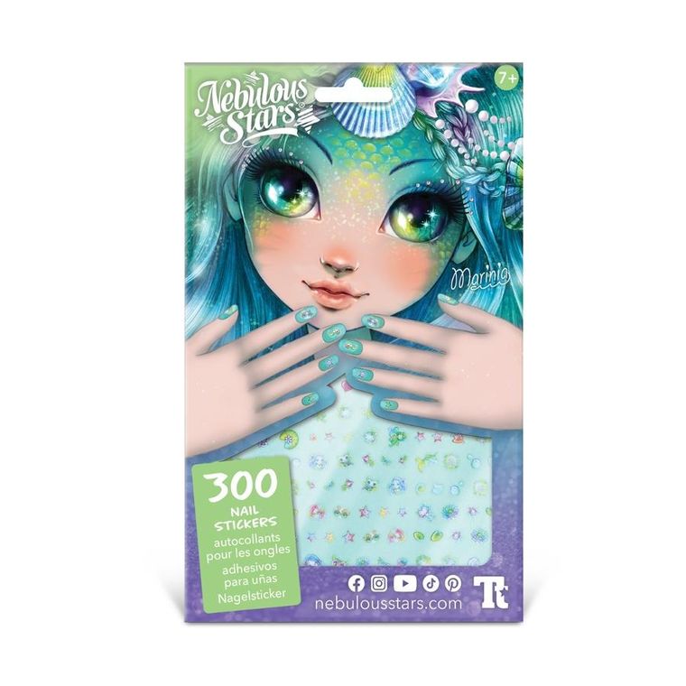 Nebulous Stars, Marinia, naklejki na paznokcie dla dzieci, 300 szt.