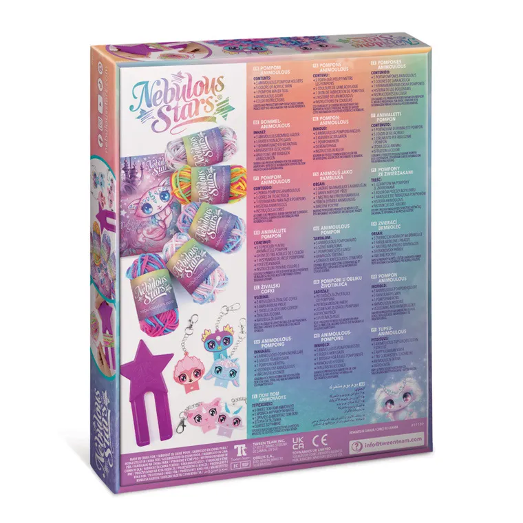 Nebulous Stars, zestaw do robienia breloczków z pomponami