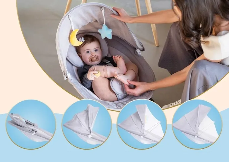 Neno, Aurora, elektroniczny bujaczek, szary