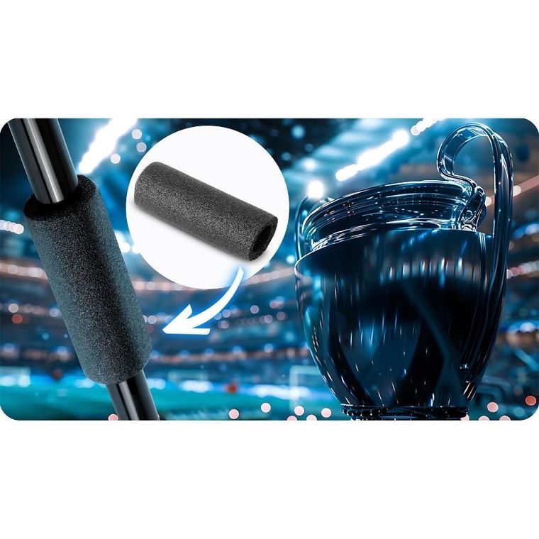 Neo-Sport, bramka do piłki nożnej, czarna, 300-200-90 cm, NS-497