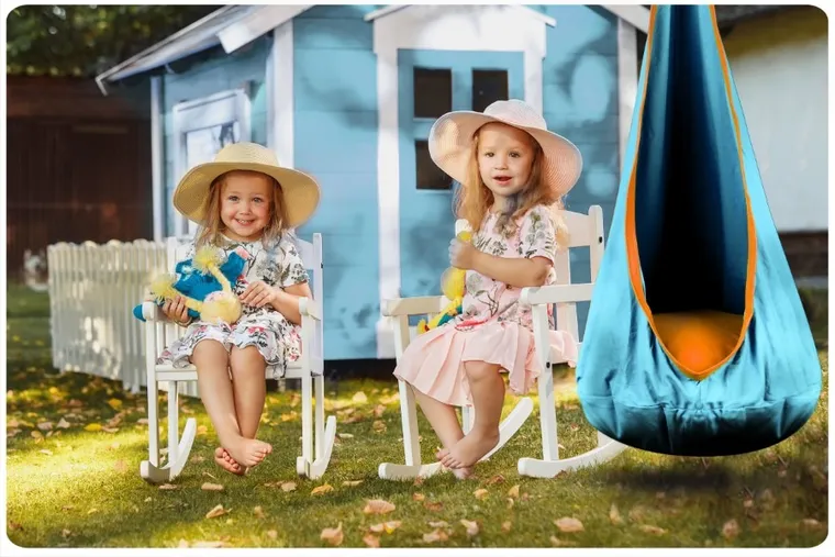 Neo-Sport, huśtawka, fotel wiszący dla dzieci, błękitny