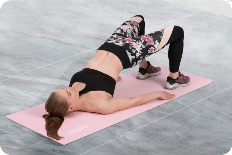 Neo-Sport, mata do ćwiczeń, 173-61 cm, różowa