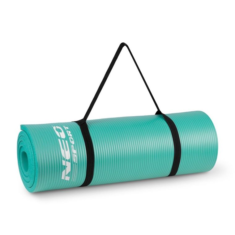 Neo-Sport, mata do ćwiczeń, gruba, 183-60 cm, turkusowa