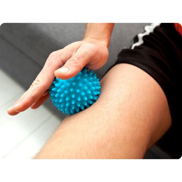 Neo-Sport, piłka do masażu i fitness, niebieska, 7,5 cm