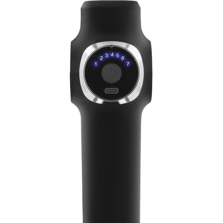 Neo-Sport, pistolet do masażu ciała 8 nakładek, czarny, NS-501