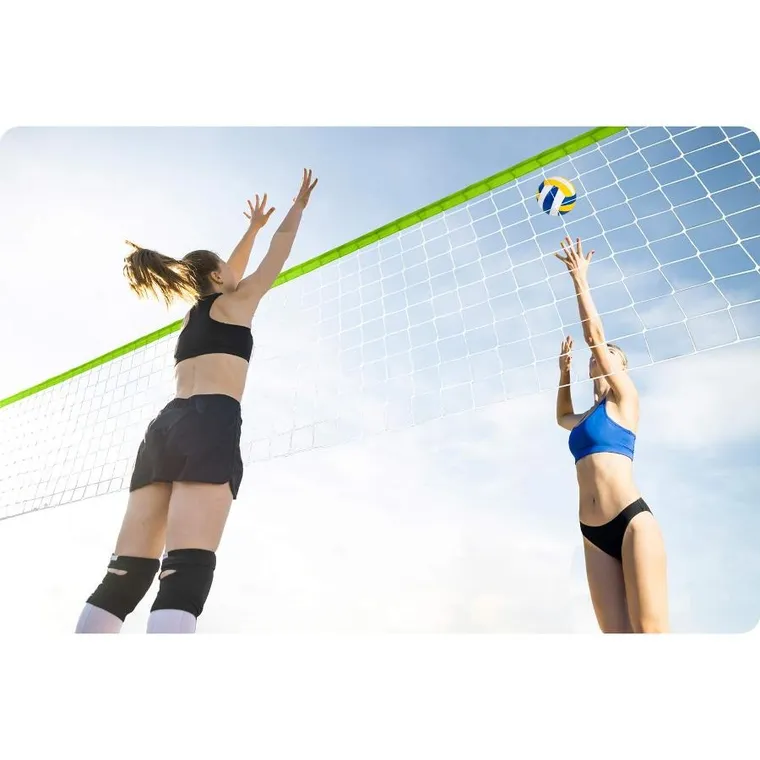 Neo-Sport, siatka i stelaż do gry w siatkówkę i badmintona, 570 cm